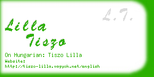 lilla tiszo business card